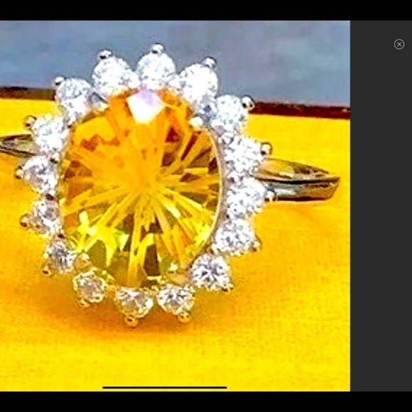 NEW Real Gemstone LG 925 sterling ring 8 NoTarnish - Picture 4 of 5